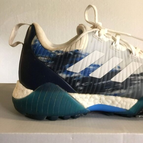 Adidas Club Chaos Spikeless Golf Shoes L7W5341 Gray and Blue Sz Men's 9.5 - Picture 10 of 13